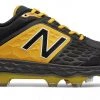 New Balance 3000v4 TPU Molded Cleat Low-Cut - Black Yellow