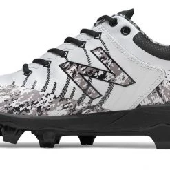 New Balance PL4040v5 Pedrola Molded Cleats Low-Cut - White Camo Baseball