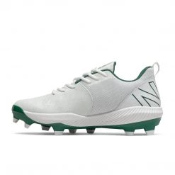 Baseball New Balance FuelCell PL4040v6 Molded Cleats Low-Cut - Forest White 9 Baseball New Balance FuelCell PL4040v6 Molded Cleats Low-Cut - Forest White