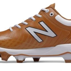 New Balance PL4040v5 Molded Cleats Low-Cut - Texas Orange White Baseball