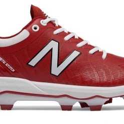 Baseball New Balance PL4040v5 Molded Cleats Low-Cut - Cardinal White