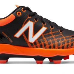 New Balance PL4040v5 TPU Molded Cleats Low-Cut - Black Orange Baseball