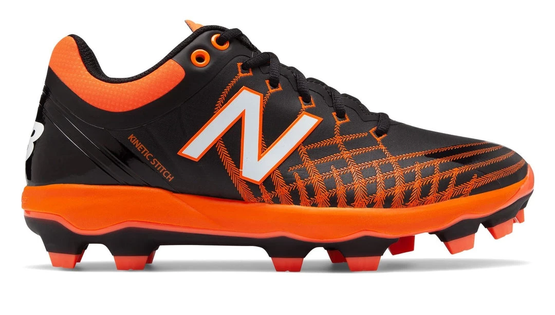 New Balance PL4040v5 TPU Molded Cleats Low-Cut - Black Orange Baseball 3 New Balance PL4040v5 TPU Molded Cleats Low-Cut - Black Orange Baseball