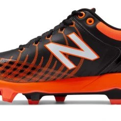New Balance PL4040v5 TPU Molded Cleats Low-Cut - Black Orange Baseball