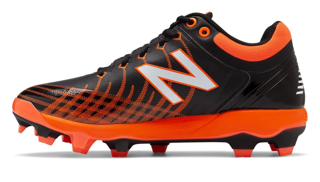New Balance PL4040v5 TPU Molded Cleats Low-Cut - Black Orange Baseball 4 New Balance PL4040v5 TPU Molded Cleats Low-Cut - Black Orange Baseball