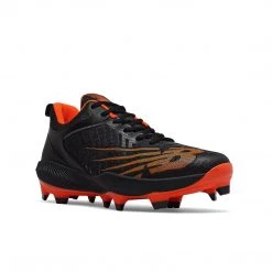 New Balance FuelCell PL4040v6 TPU Molded Cleats Low-Cut - Black Orange Baseball