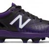 New Balance PL4040v5 TPU Molded Cleats Low-Cut - Black Purple