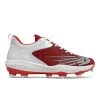 New Balance FuelCell PL4040v6 Low Molded Cleat - Team Red White