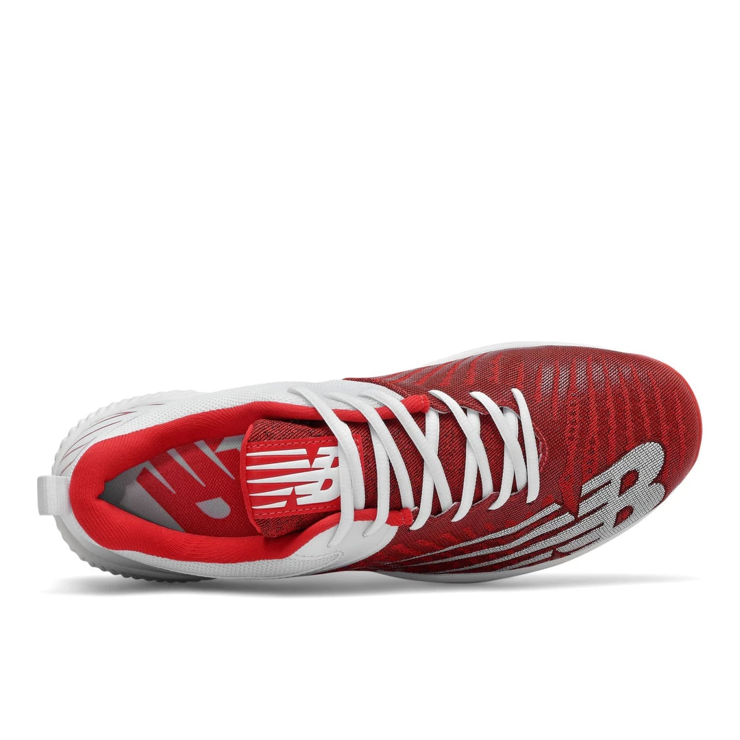 New Balance FuelCell PL4040v6 Low Molded Cleat - Team Red White 7 New Balance FuelCell PL4040v6 Low Molded Cleat - Team Red White