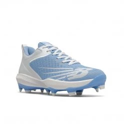 New Balance FuelCell PL4040v6 TPU Molded Cleats Low-Cut - Team Carolina White