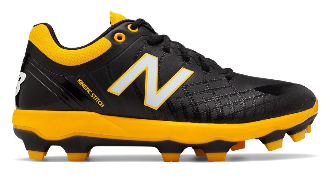 New Balance PL4040v5 TPU Molded Cleats Low-Cut - Black Yellow Baseball 3 New Balance PL4040v5 TPU Molded Cleats Low-Cut - Black Yellow Baseball