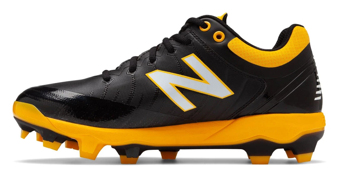 New Balance PL4040v5 TPU Molded Cleats Low-Cut - Black Yellow Baseball 4 New Balance PL4040v5 TPU Molded Cleats Low-Cut - Black Yellow Baseball