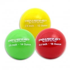 PowerNet DLX 2.0 Baseball Softball Hitting Net System With 3 Progressive Weighted Balls - Black