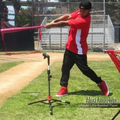 Baseball PowerNet Portable PRO HEAVY Batting Tee - Black 7 Baseball PowerNet Portable PRO HEAVY Batting Tee - Black