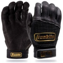 Franklin Pro Classic Batting Gloves - Black Gold Baseball