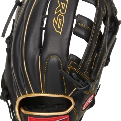 Baseball Rawlings 2021 R9 Series 12.75" Outfield Glove R93029-6BG - Black Gold