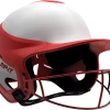 Rip-It Softball Vision Pro Helmet Home - White Red 2 Rip-It Softball Vision Pro Helmet Home - White Red