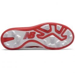 New Balance Youth J4040v5 Molded Baseball Cleats - Red White