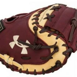 Baseball Under Armour Genuine Pro Series 34.00" Catcher's Mitt - Cherry Cream 8 Baseball Under Armour Genuine Pro Series 34.00