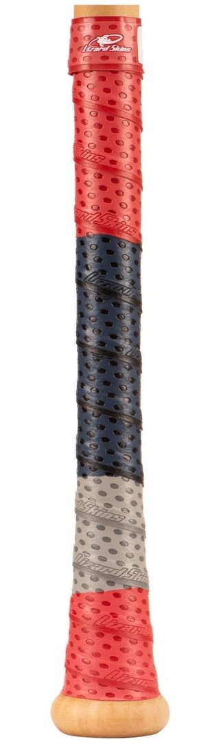 Lizard Skins 1.1mm Bat Grip Guardian Quad Color - Red Black 3 Lizard Skins 1.1mm Bat Grip Guardian Quad Color - Red Black