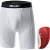 Baseball Mueller Teen Athletic Support Brief With Flex Shield Cup - Red