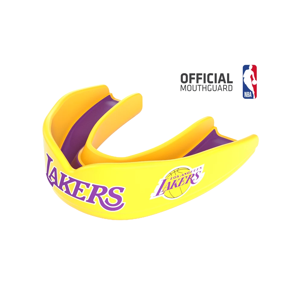 Shock Doctor 8305 SuperFit Basketball NBA Mouthguard Los Angeles Lakers - Gold Purple 3 Shock Doctor 8305 SuperFit Basketball NBA Mouthguard Los Angeles Lakers - Gold Purple