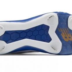 Softball New Balance SMVELOv1 Fastpitch Metal Cleat Low-Cut - White Royal