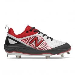 New Balance Velo2 Fresh Foam Metal Cleat Low-Cut - Black Red White Softball