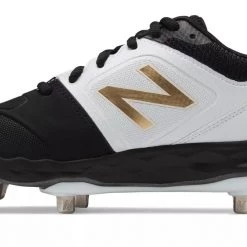 New Balance SMVELOv1 Fastpitch Metal Cleat Low-Cut - White Black