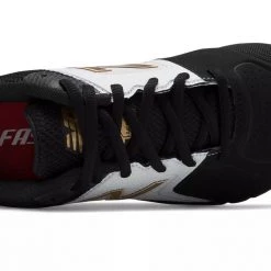 New Balance SMVELOv1 Fastpitch Metal Cleat Low-Cut - White Black 9 New Balance SMVELOv1 Fastpitch Metal Cleat Low-Cut - White Black