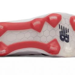 New Balance SPVELOv1 Fastpitch TPU Molded Cleat Low-Cut - White Navy Red Softball 8 New Balance SPVELOv1 Fastpitch TPU Molded Cleat Low-Cut - White Navy Red Softball