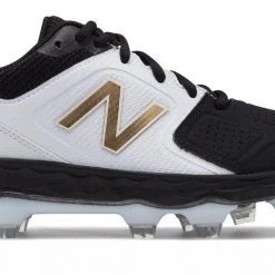 New Balance SPVELOv1 Fastpitch TPU Molded Cleat Low-Cut - White Black Softball