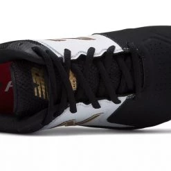 New Balance SPVELOv1 Fastpitch TPU Molded Cleat Low-Cut - White Black Softball