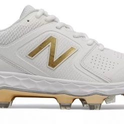 Softball New Balance SPVELOv1 Fastpitch TPU Molded Cleat Low-Cut - White Gold