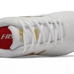 Softball New Balance SPVELOv1 Fastpitch TPU Molded Cleat Low-Cut - White Gold