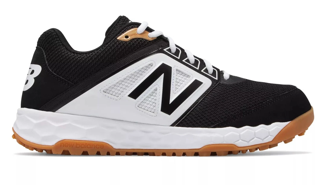 New Balance 3000v4 Fresh Foam Turf Baseball Shoe - Black White 3 New Balance 3000v4 Fresh Foam Turf Baseball Shoe - Black White