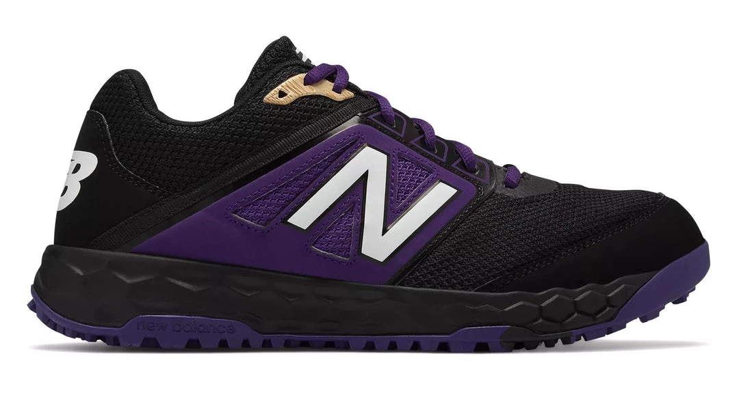 New Balance 3000v4 Fresh Foam Turf Baseball Shoe - Black Purple 3 New Balance 3000v4 Fresh Foam Turf Baseball Shoe - Black Purple