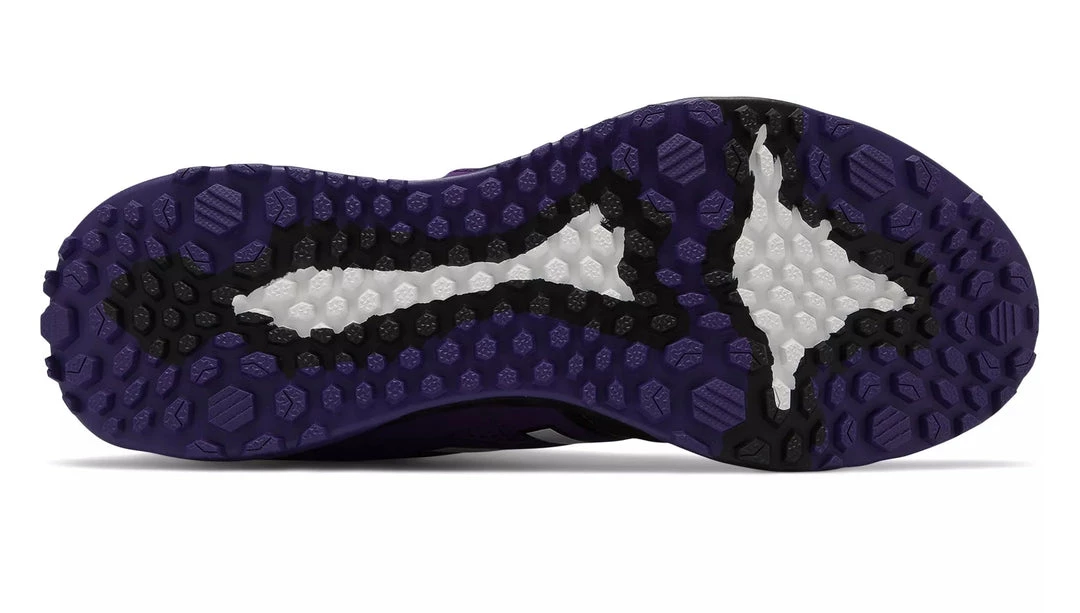 New Balance 3000v4 Fresh Foam Turf Baseball Shoe - Black Purple 5 New Balance 3000v4 Fresh Foam Turf Baseball Shoe - Black Purple