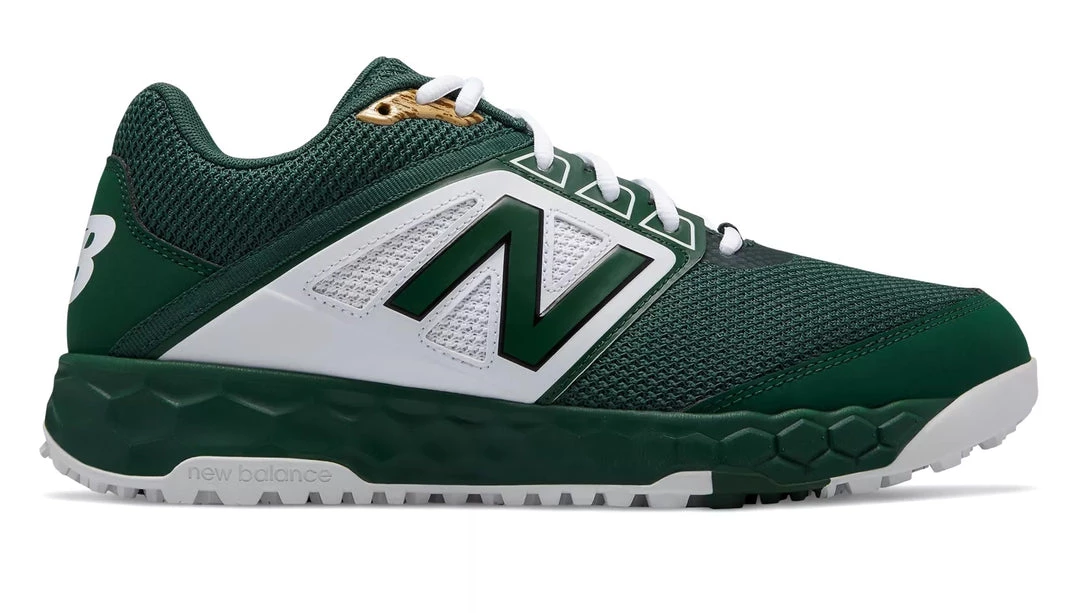 New Balance 3000v4 Fresh Foam Turf Baseball Shoe - Green White 3 New Balance 3000v4 Fresh Foam Turf Baseball Shoe - Green White