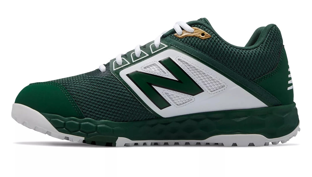 New Balance 3000v4 Fresh Foam Turf Baseball Shoe - Green White 4 New Balance 3000v4 Fresh Foam Turf Baseball Shoe - Green White
