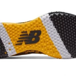 New Balance T4040v5 Turf Synthetic Mesh Shoes - Black Yellow Baseball