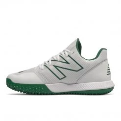 Baseball New Balance FuelCell T4040v6 Low Cut Metal Cleat - Tean Forest Green White 9 Baseball New Balance FuelCell T4040v6 Low Cut Metal Cleat - Tean Forest Green White