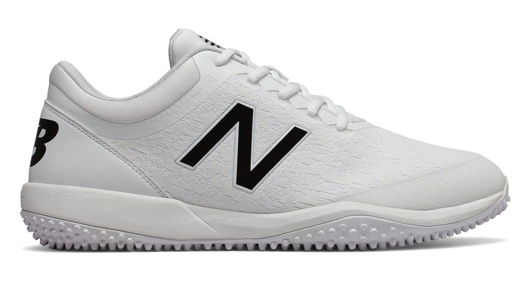 Baseball New Balance T4040v5 Turf Synthetic Mesh Shoes - White 3 Baseball New Balance T4040v5 Turf Synthetic Mesh Shoes - White