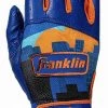Baseball Franklin Francisco Lindor Pro Classic Batting Gloves Apple - Navy Orange