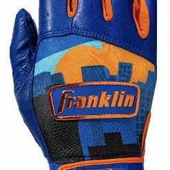 Baseball Franklin Francisco Lindor Pro Classic Batting Gloves Apple - Navy Orange