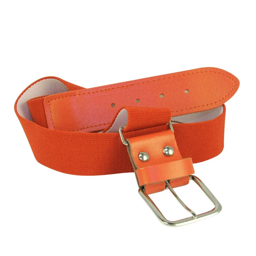 Twin City Adjustable Elastic Baseball Belts - Orange 3 Twin City Adjustable Elastic Baseball Belts - Orange