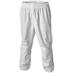 Alleson Double Knit Pull Up Youth Baseball Pants - White
