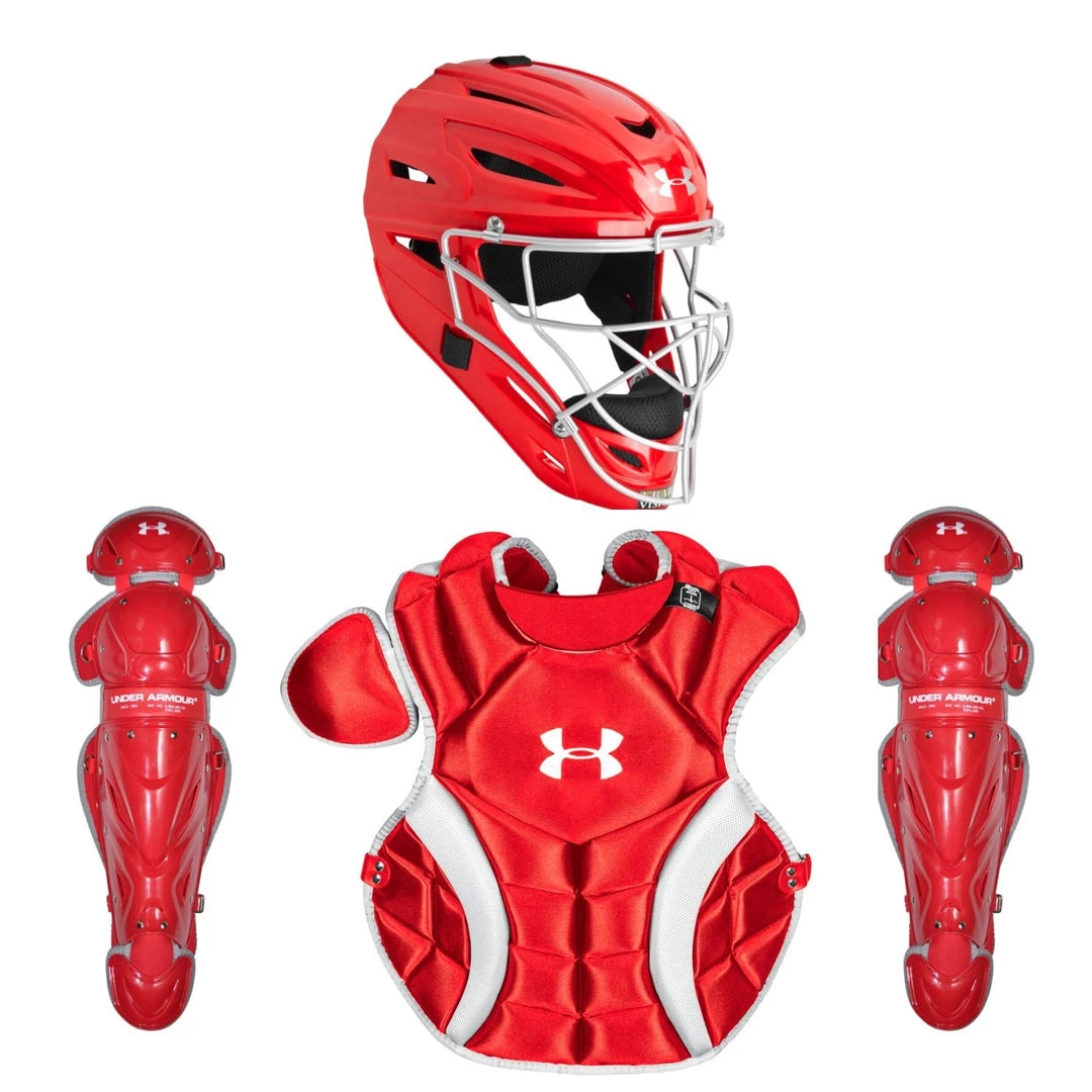 Under Armour PTH Victory Series UACKCC2-YVS Youth 7-9 Yr Catcher's Kit - Scarlet Baseball 3 Under Armour PTH Victory Series UACKCC2-YVS Youth 7-9 Yr Catcher's Kit - Scarlet Baseball
