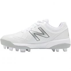 New Balance Youth J4040v5 Molded Baseball Cleats - White