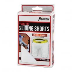 Franklin Youth Baseball Sliding Shorts - White